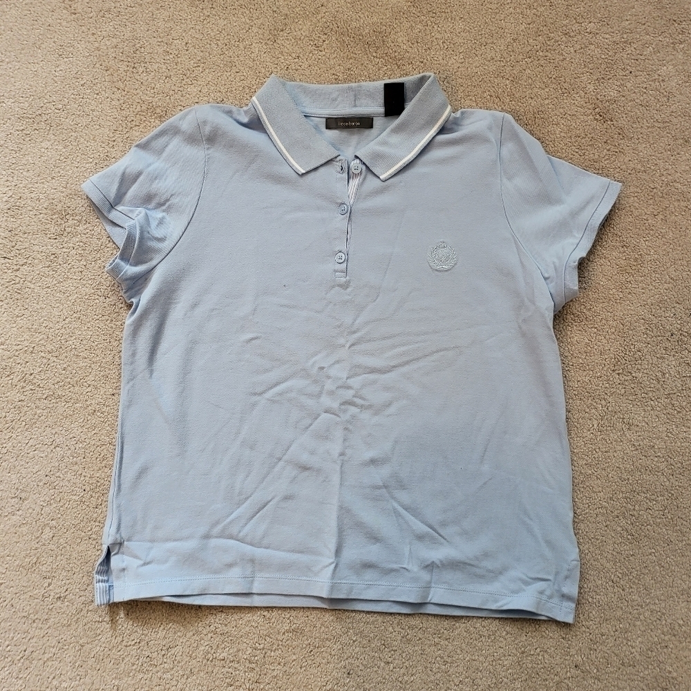 Liz Claiborne Womens Blue Polo Shirt
